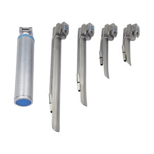 Laryngoscope professionnel fabriqué en usine, éclairage électrique à fibre optique, acier inoxydable, taille adulte, instrument chirurgical - Product Image 4