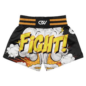 Conjunto de Camiseta de Manga Corta Sublimada con Logotipo y Diseño Personalizados al por Mayor para Artes Marciales Mixtas (MMA) y Muay Thai, de Secado Rápido, Poliéster, Ropa de Entrenamiento Elástica - Product Image 3