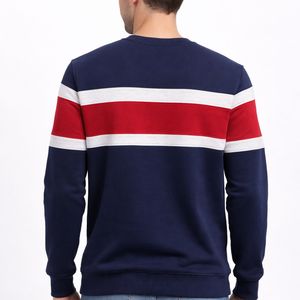 Suéter de Punto Premium para Hombre, Estilo Casual de Primavera, Cuello Redondo, Manga Larga, Transpirable, Corte Holgado, Poliéster/Algodón, Impresión Personalizada - Product Image 3