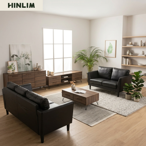 Modern Premium Durable <b>Walnut</b> Colour SAMOS Multi Function Cabinet <b>Slab</b> Scandinavian Design Laminated Board Metal Living Room - Product Image 4
