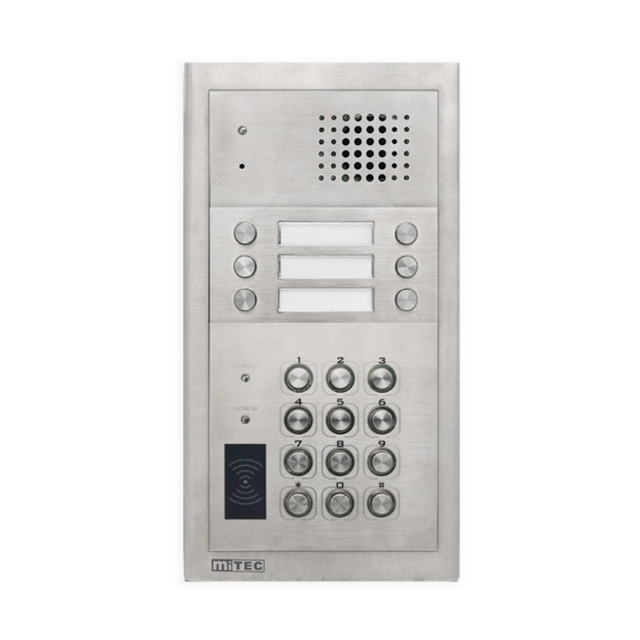 MiTEC Commax Compatible Wired Video Door Phone Intercom System RFID for Multi Apartments Building Villa Intercom