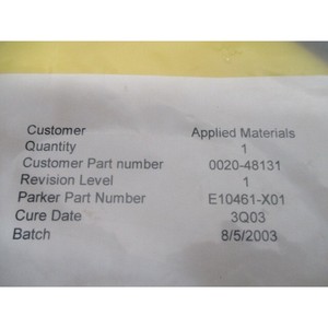 AMAT 0020-48131 Parker E10461-X01 Dooe <b>Seal</b>, 108527 - Trusted Global Legacy Semiconductor Equipment and Parts at - Product Image 3