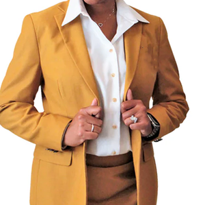 Plus Size Men Single Breasted Blazer <b>Skirt</b> Suit <b>Set</b> Office Formal Work Wear Business Two Piece Suits Sorority Style - Product Image 4