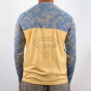 เสื้อยืดแขนยาวผู้ชายแบบกำหนดเอง พิมพ์ลายดิจิตอล ลายพราง ชุดกีฬา แห้งเร็ว ระบายอากาศ เสื้อเจอร์ซีย์ตกปลา เสื้อผ้าขายส่ง - Product Image 2
