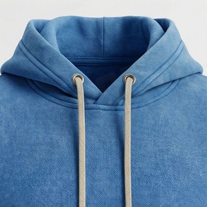 Ensemble de survêtement bleu à capuche pour homme – Sweat-shirt et pantalon longs de couleur unie, en coton respirant, idéal pour l'automne - Product Image 4