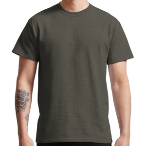 Camiseta de Manga Corta para Hombre, 100% Algodón, Ecológica, Transpirable, de Primera Calidad, Colores Personalizados, Venta al Por Mayor OEM, Última Moda - Product Image 1