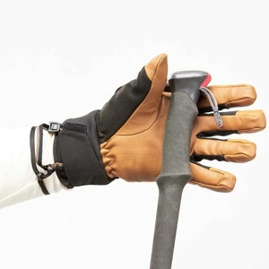 Nouveaux hommes et femmes résistant au froid étanche à l'eau dragonne isolation thermique travail Sports de plein air cuir hiver gants de Ski - Product Image 4