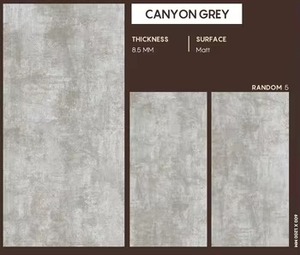 Nouvelle édition carreaux de porcelaine 600x1200mm carreaux de sol finition mate sculpture gris émaillé 60x120 cm carreaux pour salle de bain salon - Product Image 3