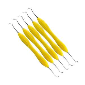 Juego Profesional de 7 Piezas de Destartarizadores y Curetas Dentales de Acero Inoxidable para Tratamiento Periodontal, Herramientas Manuales de Alta Calidad - Product Image 5