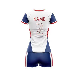 Uniforme de voleibol para mujer, top ligero y pantalones cortos de spandex para atletismo en cancha - Product Image 3