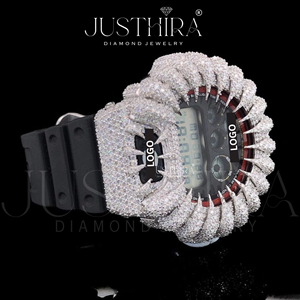 Reloj Throns Bezel de Alta Calidad, Estilo Joyería Hecha a Mano, al Mejor Precio al por Mayor, Reloj de Pulsera con Diamantes Moissanite VVS para Unisex - Product Image 2