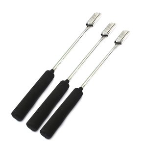 Lot de 3 instruments vétérinaires droits en acier pour équidés, forceps dentaires avec turbine, flotteur et râpe, action ascendante et rétrograde - Product Image 2