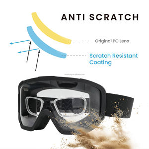 ANSI Z87+ Certified TPU frame adjustable elastic strap ballistic goggles for training area use - Product Image 5