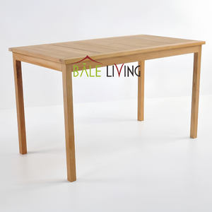 Table à manger en bois de qualité supérieure au design minimaliste moderne, parfaitement adaptée à une utilisation en intérieur et en extérieur. - Product Image 2