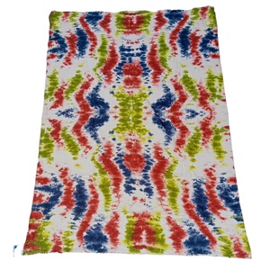 Meilleure vente 100% coton cravate-matrice motif femmes écharpes concepteur foulard enveloppes avec Logo personnalisé tissu extrêmement doux à vendre - Product Image 2