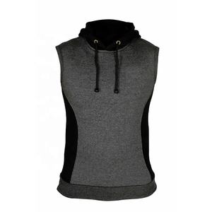 OEM ODM Men's New Fashion Slim Fit <b>Sleeveless</b> <b>Hoodie</b> 100% Cotton Fleece Pullover Plus Size Printed Tank Top Wholesale Clothing - Product Image 2
