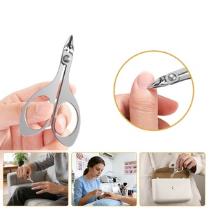 Tijeras Profesionales para Uñas para Diestros, Mango de Acero Inoxidable Duradero, para Cutículas, Manicura Recta - Product Image 4