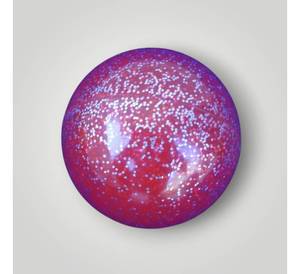Pelota de Hockey sobre Césped de PVC Personalizada con Diseño de Puntos Morados y Rojos - Product Image 1