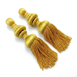 Golden Metallic Tassel <b>Fringe</b> Decorative Trim <b>Curtains</b> Garment Vestments Bullion Tassel For Ceremonial Uniforms - Product Image 3