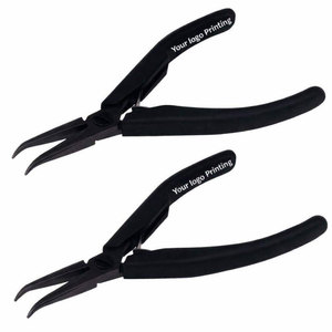 Offres d'entrepôt : Pince à bec courbé en acier inoxydable 130 mm, outil de précision pour la fabrication de bijoux, personnalisable ZETOMED PRO DIY - Product Image 5