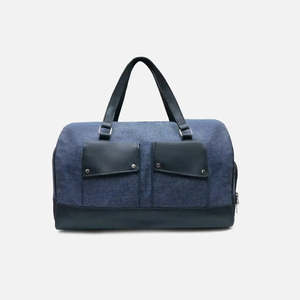 Bolsa de Viaje de Cuero Genuino con Bolsillos Frontales, Acabado de Primera Calidad, Diseño de Lujo para Fin de Semana - Product Image 1