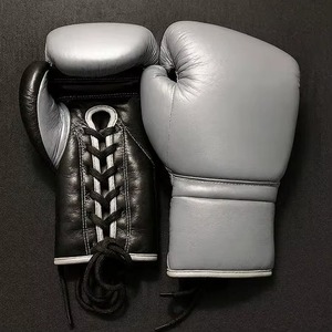 Guantes de Kick Boxing MMA Hechos a Medida, Ligeros, de Cuero Vacuno, con Cordones, Impermeables, Transpirables, para Entrenamiento Profesional - Product Image 5