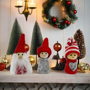 Venta al por mayor de fábrica 3 Gnomo colgante de Navidad Santa Colgante de Navidad Forma de muñeca Linda Adorno de Navidad - Product Image 6