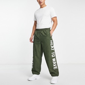 Wholesale Printed Men Wide Leg Windbreaker Pants Elastic Waist <b>Waterproof</b> Hiking <b>Trouser</b> Men Windproof Workout Pants - Product Image 6