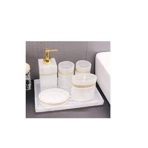 2026 Trending Epoxy Resin <b>Bathroom</b> <b>Accessories</b> <b>Set</b> Marble Style Luxury <b>Bathroom</b> Organizer Countertop Vanity Decor Wholesale Gift - Product Image 6