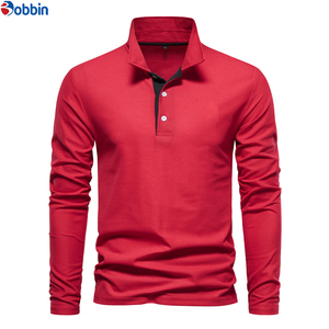 Camisa de Trabajo de Manga Larga Transpirable de Alto Rendimiento para Hombre, Camisa Polo con Botones Bordados, Camisa Polo Formal de Moda - Product Image 3