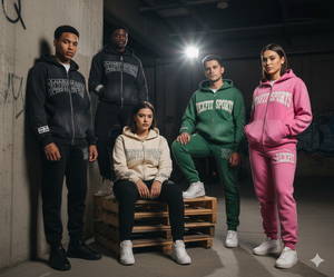 Sudaderas con capucha con efecto desgastado por el sol, con corte y costura personalizados, pedrería, logotipos bordados con efecto desgastado, de felpa francesa de alto gramaje, con cremallera, MOQ bajo - Product Image 5