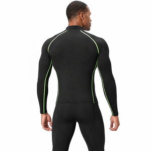 <b>Men</b> Winter <b>Compression</b> Sports Set Long Sleeve Base Layer Quick Dry Thermal Front Workout Gym <b>Shirt</b> Pants Running Fitness Suit - Product Image 2