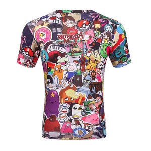 เสื้อยืดแขนสั้นผู้ชาย พิมพ์ลายตัวอักษร ทรงปกติ คอกลม สไตล์ลำลอง ระบายอากาศได้ดี ผลิตจากผ้าโพลีเอสเตอร์ถัก แบบซับลิเมชั่น - Product Image 2