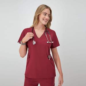 Ensemble de blouses médicales extensibles personnalisées, uniforme chirurgical pour médecins et infirmières, pantalon de jogging et haut, qualité supérieure, unisexe - Product Image 1