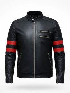 เสื้อแจ็คเก็ตหนังผู้ชายแบบทางการสำหรับฤดูหนาว น้ำหนักเบา ดีไซน์สั่งทำพิเศษ OEM คุณภาพสูง ระบายอากาศได้ดี สำหรับขายออนไลน์ - Product Image 5