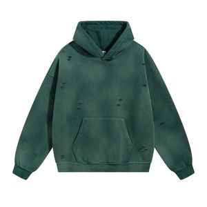 Sudadera con Capucha para Hombre, Estilo Vintage, Lavada con Ácido, Efecto Desgastado, Personalizada, de Felpa Francesa - Product Image 3