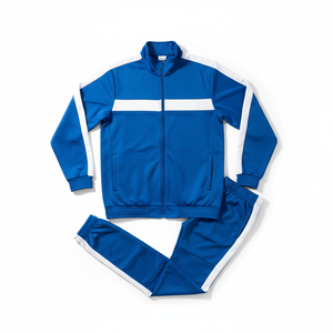 Vintage Football Tracksuit Custom OEM Breathable Sublimated Printed Front Quick Dry Short 100% Polyester Player Name Stand Neck - Product Image 1