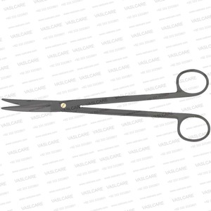 Ciseaux chirurgicaux dentelés Iris (11,5 cm) à pointe aiguisée avec revêtement céramique et lame inférieure micro-dentelée pour la coupe des tissus - Product Image 6