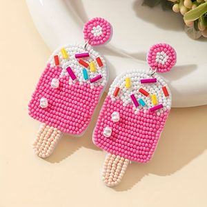 ต่างหูแบบคลาสสิกประดับลูกปัดทำมือสำหรับผู้หญิงและเด็กผู้หญิง ดีไซน์รูปกล้วยจากอินเดีย - Product Image 5