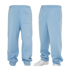 High Quality 100% Polyester Black Casual <b>Trousers</b> Plus Size Lightweight Flat Front Breathable Custom Side Stripes <b>Drawstring</b> - Product Image 4