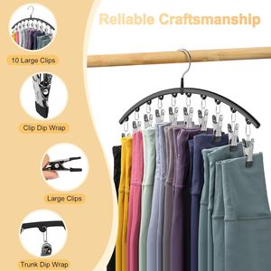 Organizzatore per Leggings con 2 Ganci e 10 Clip, Contiene 20 Leggings, Salvaspazio, Organizzatore in Metallo per Armadio, per Gonne - Product Image 6