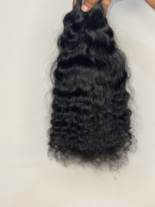 ผมลอนธรรมชาติแท้100% อินเดียเกรด15A ผมมนุษย์ผมแท้สานสไตล์ลอนลึก - Product Image 4