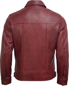 High Quality <b>Mens</b> <b>Leather</b> <b>Jacket</b> Premium Genuine <b>Leather</b> Modern Fashion Comfortable Outdoor Lifestyle - Product Image 2