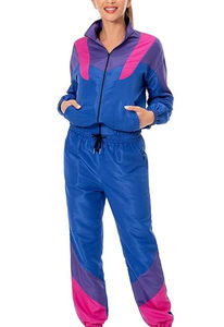 Ensemble de survêtement en nylon de qualité supérieure, veste zippée légère, imperméable, respirante, coupe-vent, ensemble de survêtement d'entraînement pour femmes - Product Image 3