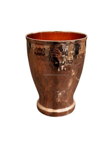 Gobelet à boisson en cuivre de qualité supérieure 450 ml, tasse martelée rustique pour cuisine et bar modernes - Product Image 3