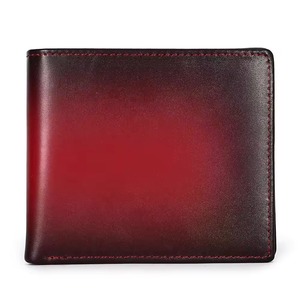 กระเป๋าสตางค์แบบสั้นป้องกันการโจรกรรมสำหรับผู้ชาย - กระเป๋าใส่บัตรเครดิตหนังแท้สไตล์วินเทจขนาดใหญ่ - Product Image 4