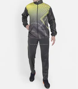 Nouvelle tenue de sport pour hommes, survêtement en Polyester, entièrement sublimation, pour la course, 2020
