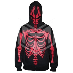 Hip Hop Style personnalisé bouffée impression sweat à capuche zippé 100% coton surdimensionné décontracté vêtements d'hiver pour hommes pour le printemps - Product Image 1