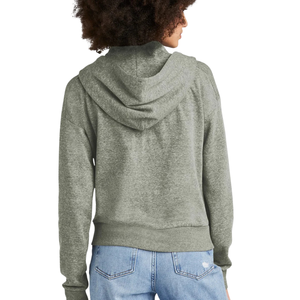 Sudadera con capucha y media cremallera Heather Gray AKA Perfect Ivy Leaf Fleece para mujer, suave, cálida, informal, de manga larga. - Product Image 4