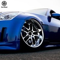 Jantes en alliage forgé DW, finition polie, déport profond, face chromée, 18 19 20 21 22 pouces, 5X112 5X120 5X114.3 pour Honda Supra RX7 NISSAN